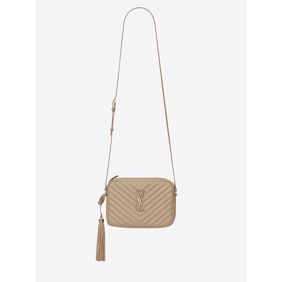 Saint Laurent Bags Saint Laurent Ysl Lou Camera Bag In Quilted Leather Gold Hardware Dark